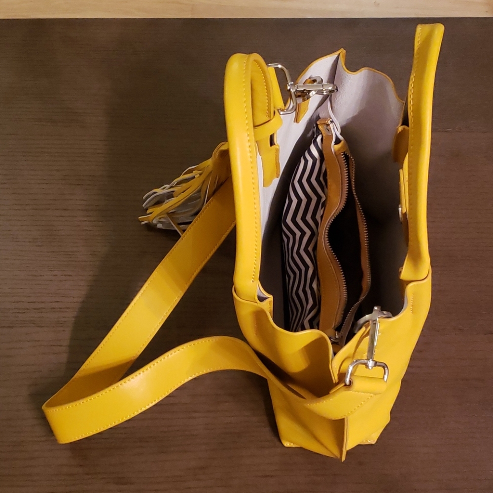 Yellow crossbody bag